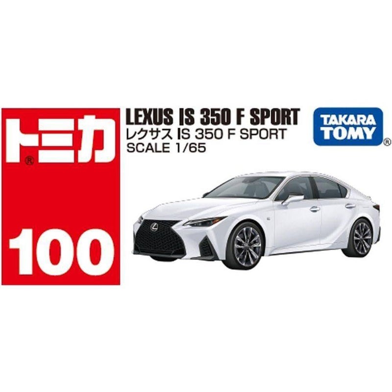 TAKARA TOMY تاكارا تومي توميكا 100 لكزس IS 350 F سبورت سيارة مصبوبة (1:65، أبيض) - Image 1